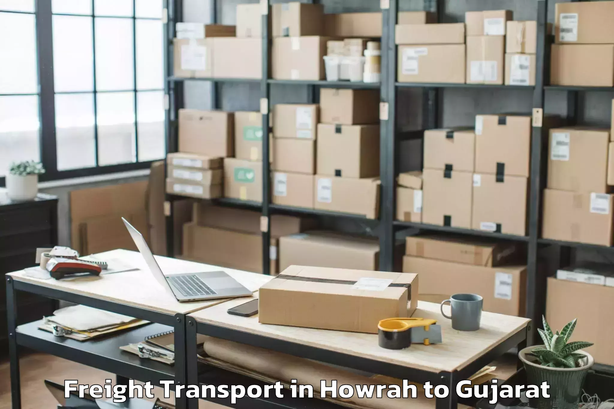 Book Your Howrah to Vaghodia Freight Transport Today